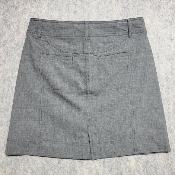Athleta Sirrus Tennis Skirt Wome 8 Wool Blend Drawstring Casual Charcoal Heather - Picture 2 of 12